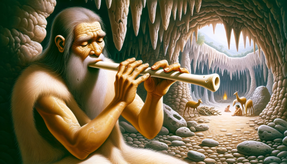 Playing bone flute.png